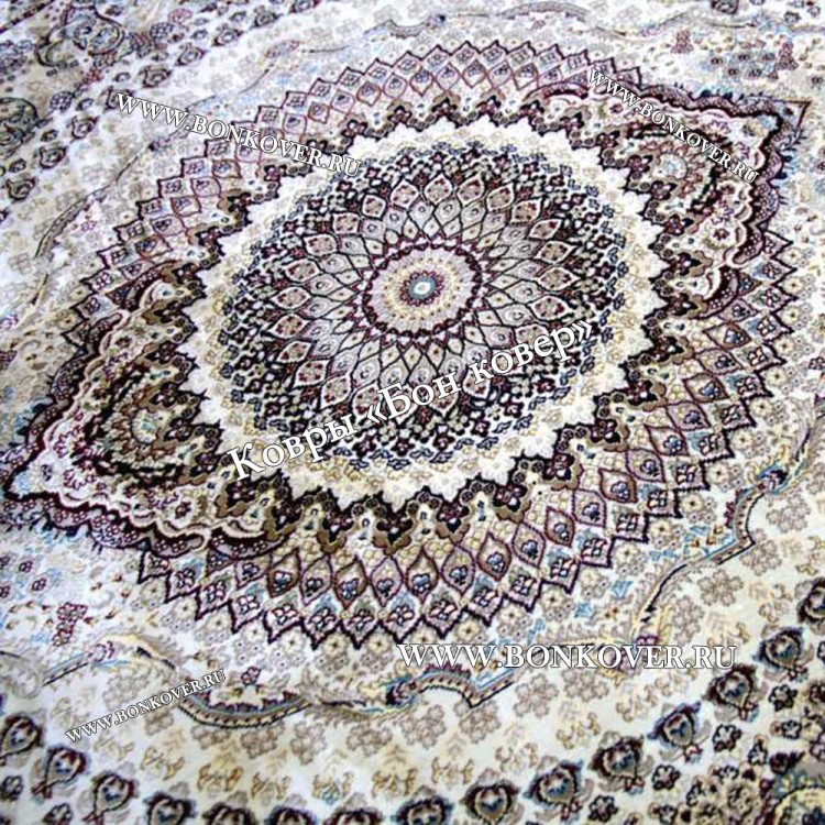 Восточный Ковер Для Гостиной Медальон Дизайн 28748 круг