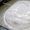 Ковер Турция Для Гостиной Дизайн 61 Серый с Бежевым Овал
