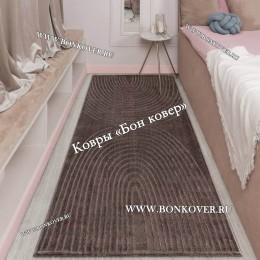 Современный Турецкий Ковер Дизайн 79 коричневый