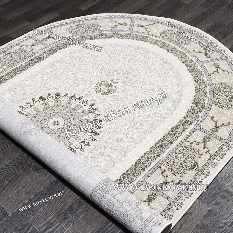 Турецкий Ковер Для гостиной New 2 дизайн 85 Бежевый Овал