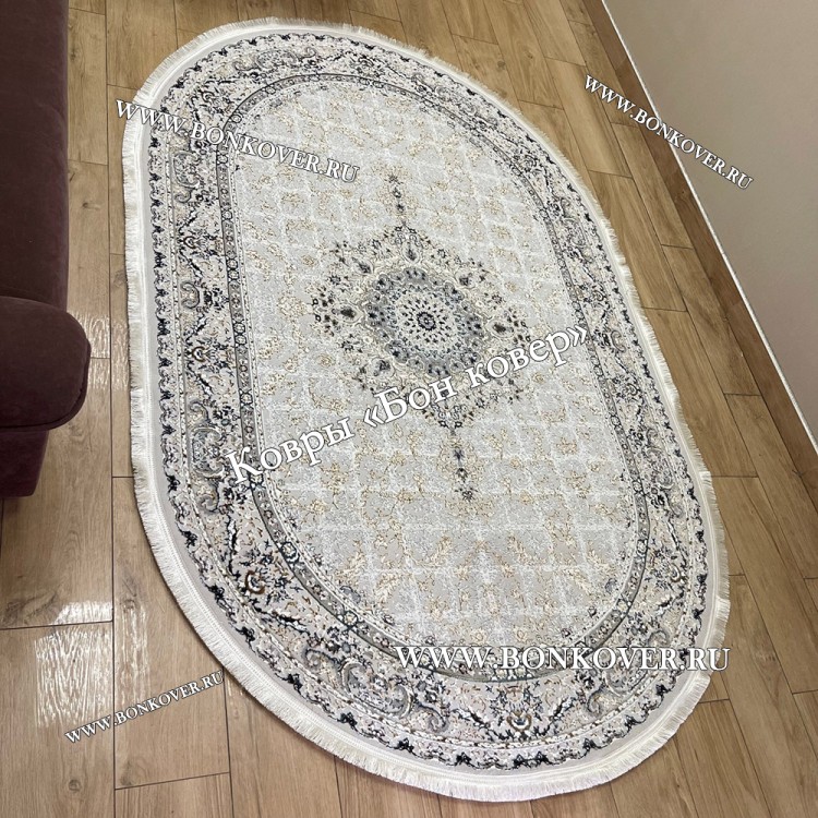 Персидский Ковер Для Гостиной Дизайн 29698 New NN Овал