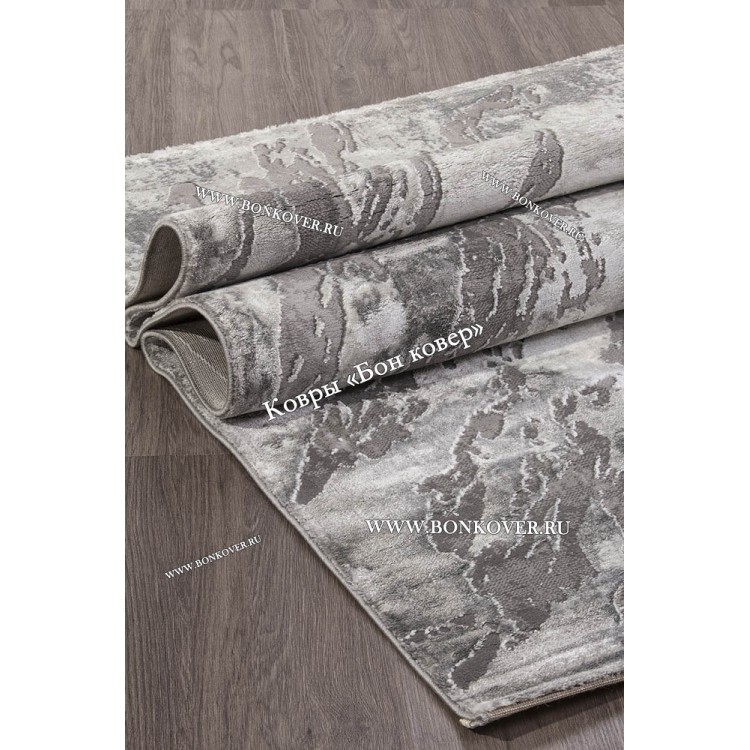 Абстрактный ковер дизайн 96 серый