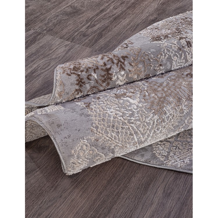 Ковер Armina 03851C GREY / BROWN Круг