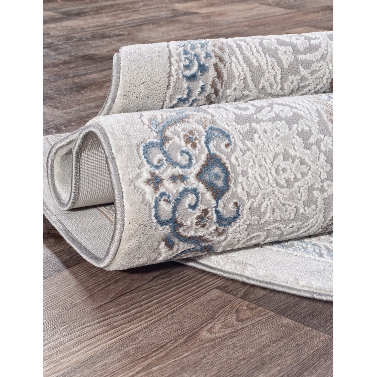 Ковер Armina 03874A BLUE / BLUE Овал